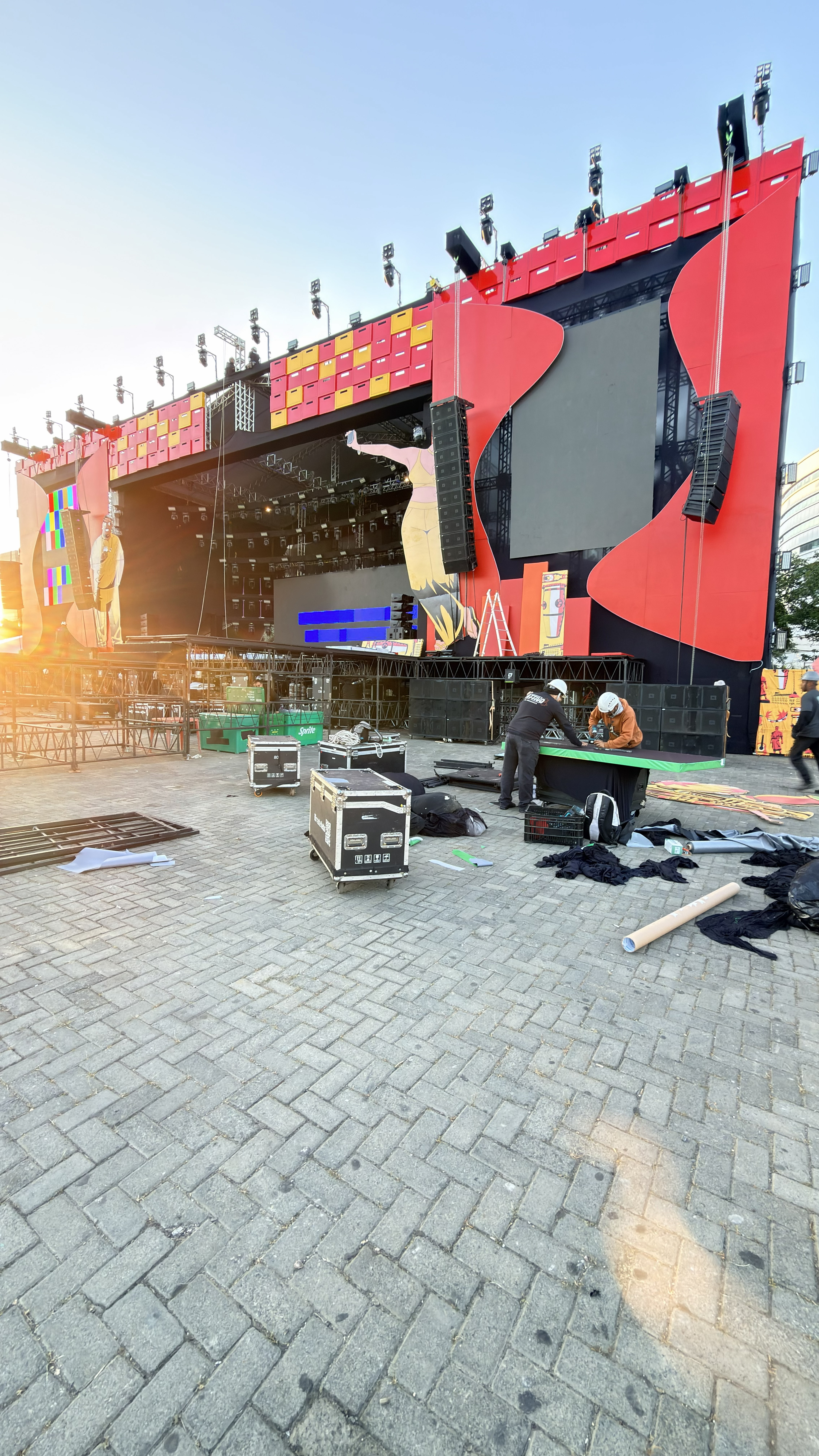 Montagem de palco
